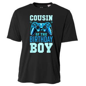 Cousin Of The Birthday Boy Matching Video Gamer Birthday Cooling Performance Crew T-Shirt