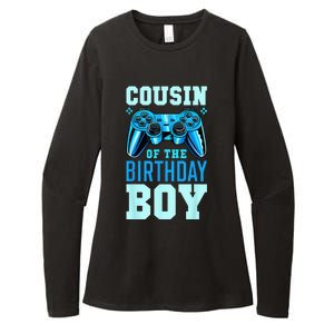 Cousin Of The Birthday Boy Matching Video Gamer Birthday Womens CVC Long Sleeve Shirt