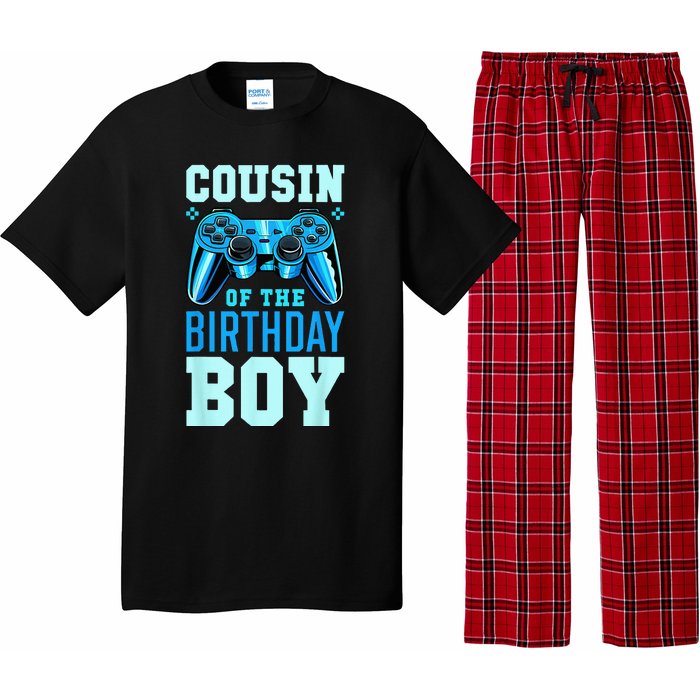 Cousin Of The Birthday Boy Matching Video Gamer Birthday Pajama Set