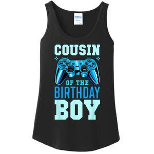 Cousin Of The Birthday Boy Matching Video Gamer Birthday Ladies Essential Tank