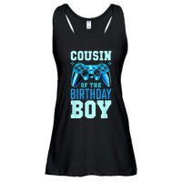 Cousin Of The Birthday Boy Matching Video Gamer Birthday Ladies Essential Flowy Tank