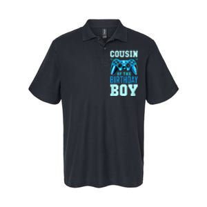 Cousin Of The Birthday Boy Matching Video Gamer Birthday Softstyle Adult Sport Polo