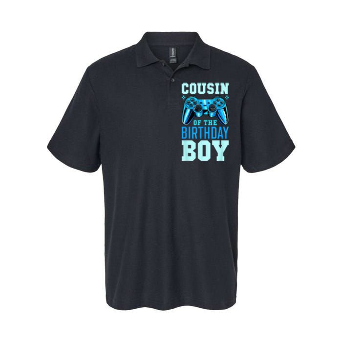 Cousin Of The Birthday Boy Matching Video Gamer Birthday Softstyle Adult Sport Polo