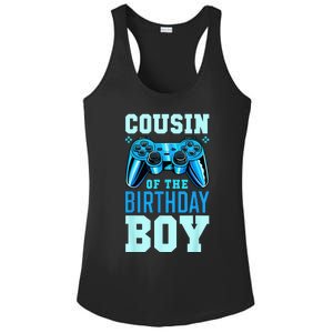 Cousin Of The Birthday Boy Matching Video Gamer Birthday Ladies PosiCharge Competitor Racerback Tank