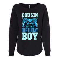 Cousin Of The Birthday Boy Matching Video Gamer Birthday Womens California Wash Sweatshirt