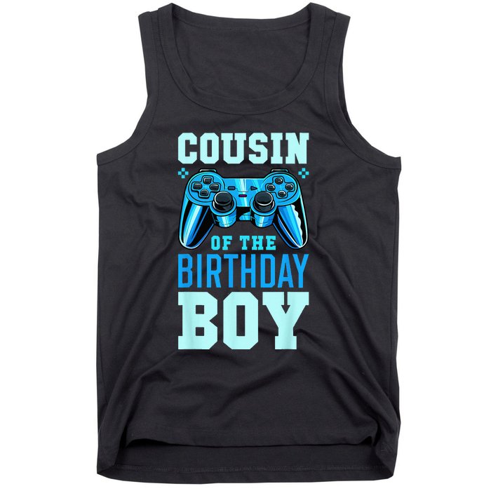 Cousin Of The Birthday Boy Matching Video Gamer Birthday Tank Top