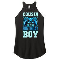 Cousin Of The Birthday Boy Matching Video Gamer Birthday Women's Perfect Tri Rocker Tank