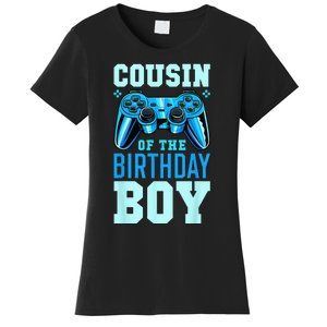 Cousin Of The Birthday Boy Matching Video Gamer Birthday Women's T-Shirt