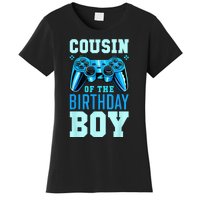 Cousin Of The Birthday Boy Matching Video Gamer Birthday Women's T-Shirt