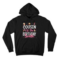 Cousin Of The Birthday Sweetie Girl Ice Cream Theme Party Hoodie