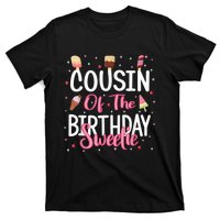 Cousin Of The Birthday Sweetie Girl Ice Cream Theme Party T-Shirt