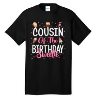 Cousin Of The Birthday Sweetie Girl Ice Cream Theme Party Tall T-Shirt