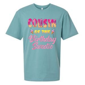 Cousin Of The Birthday Sweetie Ice Cream Birthday Sueded Cloud Jersey T-Shirt