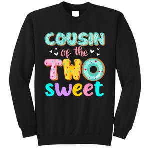 Cousin Of The Two Sweet Donut Birthday Family Theme Girl Sweatshirt