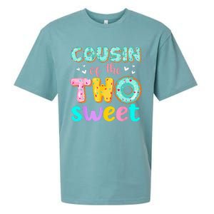 Cousin Of The Two Sweet Donut Birthday Family Theme Girl Sueded Cloud Jersey T-Shirt