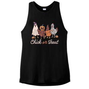 Chick Or Treat Halloween Witch Spooky Chicken Ladies PosiCharge Tri-Blend Wicking Tank