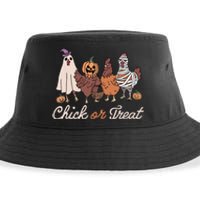 Chick Or Treat Halloween Witch Spooky Chicken Sustainable Bucket Hat