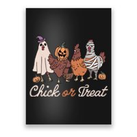 Chick Or Treat Halloween Witch Spooky Chicken Poster