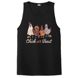 Chick Or Treat Halloween Witch Spooky Chicken PosiCharge Competitor Tank