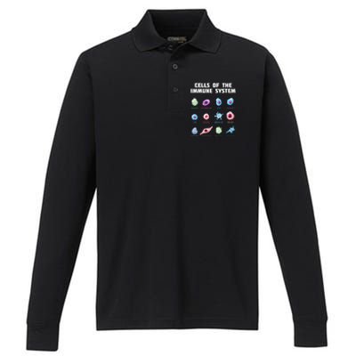 Cells Of The Immune System Biology Molecular Biology Performance Long Sleeve Polo