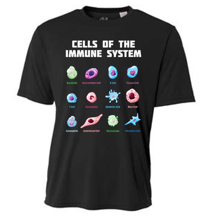 Cells Of The Immune System Biology Molecular Biology Cooling Performance Crew T-Shirt