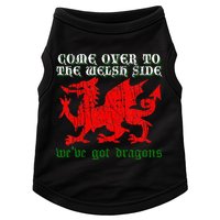 Come Over To The Welsh Side Red Dragon Flag Of Wales Rugby Doggie Tank