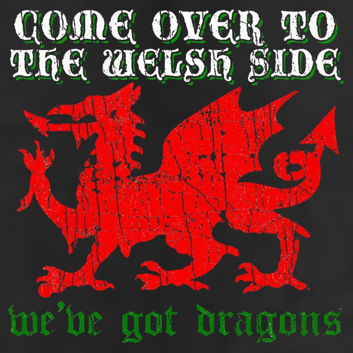 Come Over To The Welsh Side Red Dragon Flag Of Wales Rugby 11oz C Handle Ceramic Mug