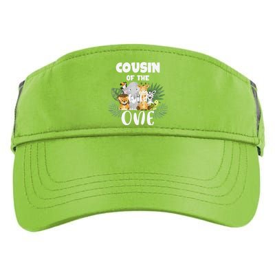 Cousin Of The Wild One 1st Birthday Safari Family Matching Adult Drive Performance Visor