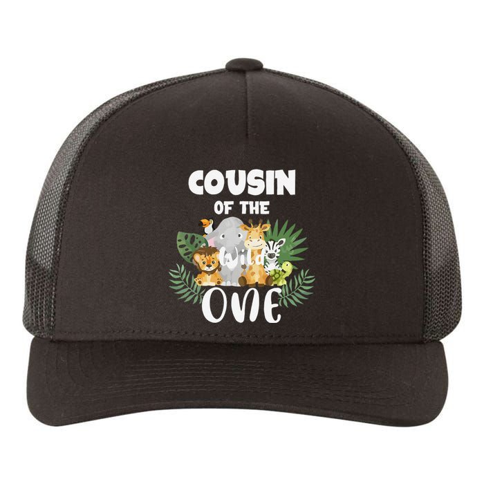 Cousin Of The Wild One 1st Birthday Safari Family Matching Yupoong Adult 5-Panel Trucker Hat