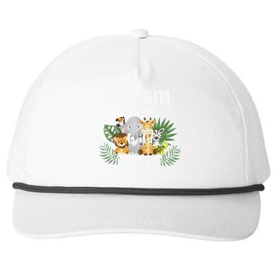 Cousin Of The Wild One 1st Birthday Safari Family Matching Snapback Five-Panel Rope Hat