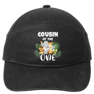 Cousin Of The Wild One 1st Birthday Safari Family Matching 7-Panel Snapback Hat