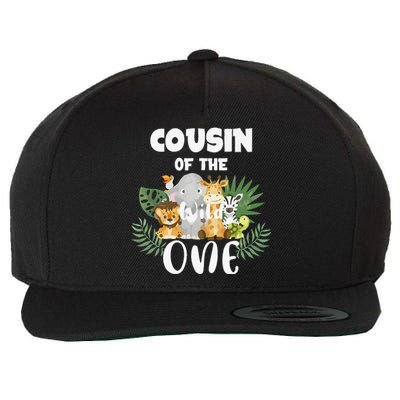 Cousin Of The Wild One 1st Birthday Safari Family Matching Wool Snapback Cap