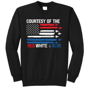 Courtesy Of The Red White And Blue Tall Sweatshirt