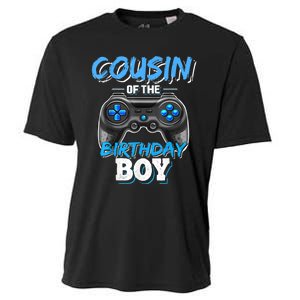 Cousin Of The Birthday Boy Matching Video Game Birthday Gift Cooling Performance Crew T-Shirt