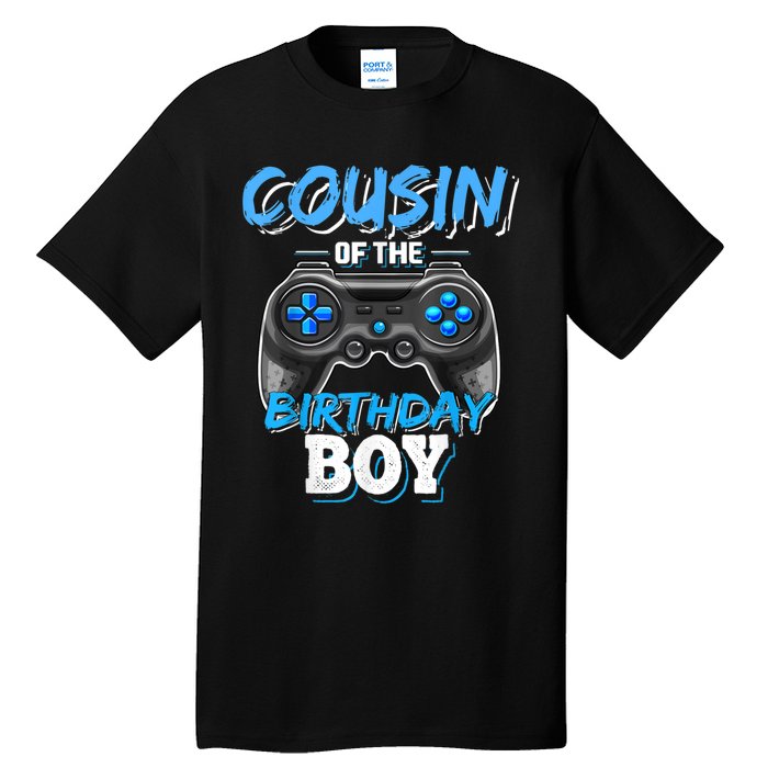 Cousin Of The Birthday Boy Matching Video Game Birthday Gift Tall T-Shirt