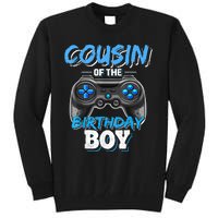 Cousin Of The Birthday Boy Matching Video Game Birthday Gift Tall Sweatshirt