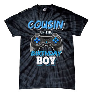 Cousin Of The Birthday Boy Matching Video Game Birthday Gift Tie-Dye T-Shirt