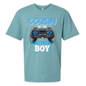 Cousin Of The Birthday Boy Matching Video Game Birthday Gift Sueded Cloud Jersey T-Shirt