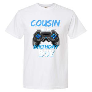 Cousin Of The Birthday Boy Matching Video Game Birthday Gift Garment-Dyed Heavyweight T-Shirt