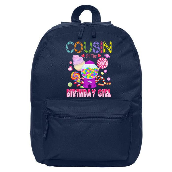 Cousin Of The Birthday Gifts Candyland Candy Birthday 16 in Basic Backpack