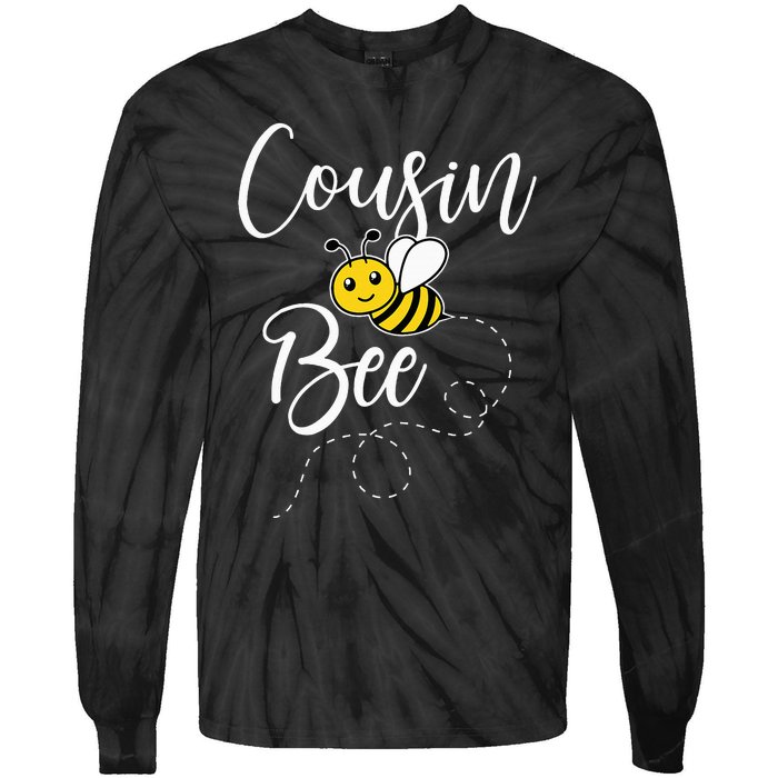 Cousin Of The Bee Day Girl Hive Family Matching Birthday Tie-Dye Long Sleeve Shirt