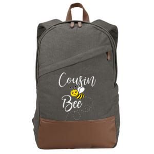 Cousin Of The Bee Day Girl Hive Family Matching Birthday Cotton Canvas Backpack