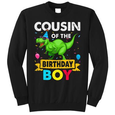 Cousin of the Birthday Dinosaur Saurus Family Matching Sweatshirt