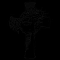 Crown Of Thorns Cross Reflection Jesus Christ Easter Apron
