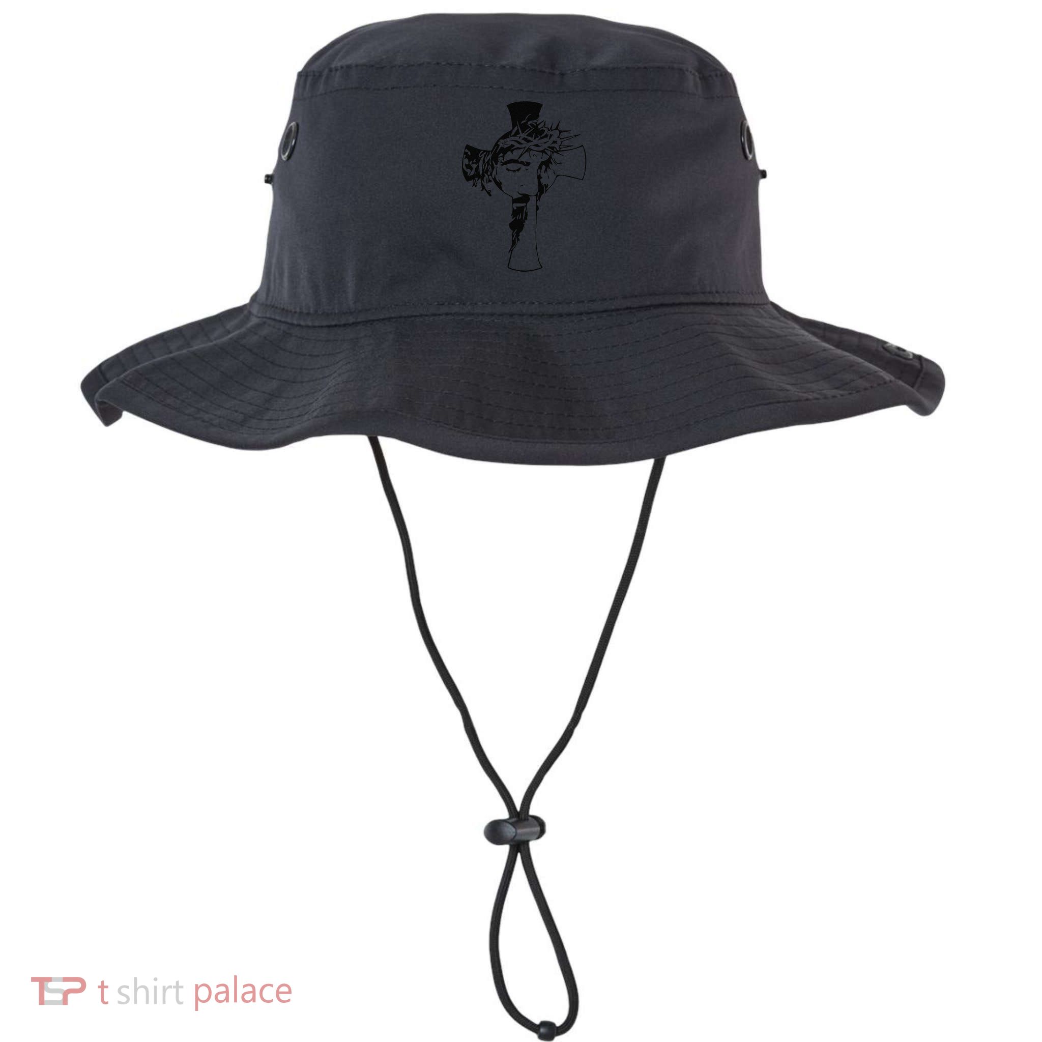 Crown Of Thorns Cross Reflection Jesus Christ Easter Bucket Hat
