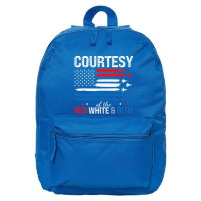Courtesy Of The Usa Red White And Blue 4th Of July 16 in Basic Backpack
