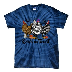 Chick Or Treat Halloween Spooky Chicken Tie-Dye T-Shirt