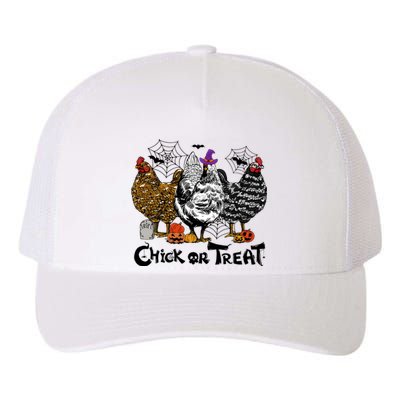 Chick Or Treat Halloween Spooky Chicken Yupoong Adult 5-Panel Trucker Hat