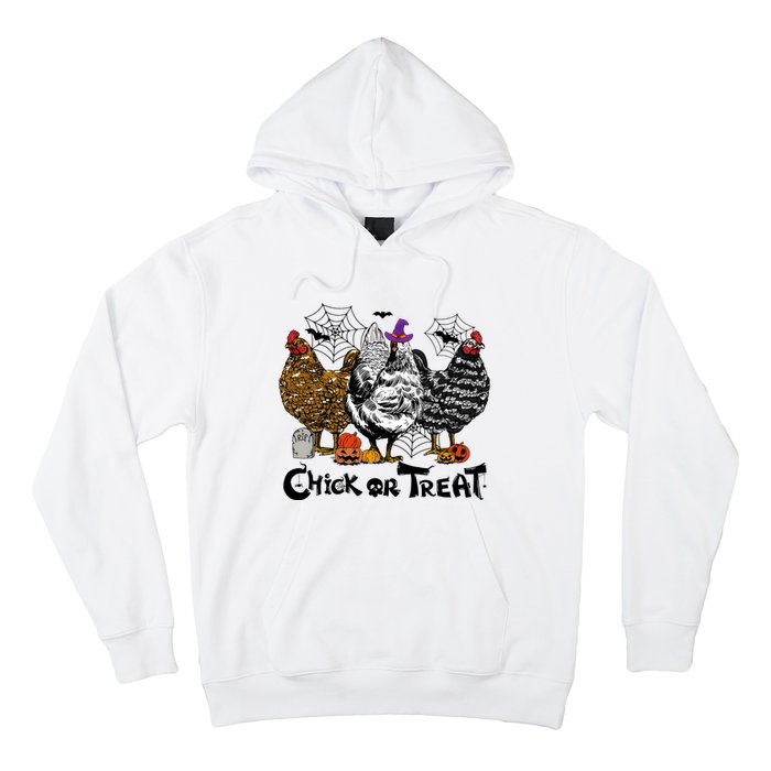 Chick Or Treat Halloween Spooky Chicken Hoodie