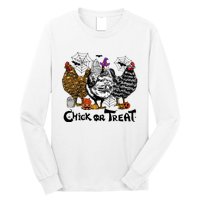 Chick Or Treat Halloween Spooky Chicken Long Sleeve Shirt